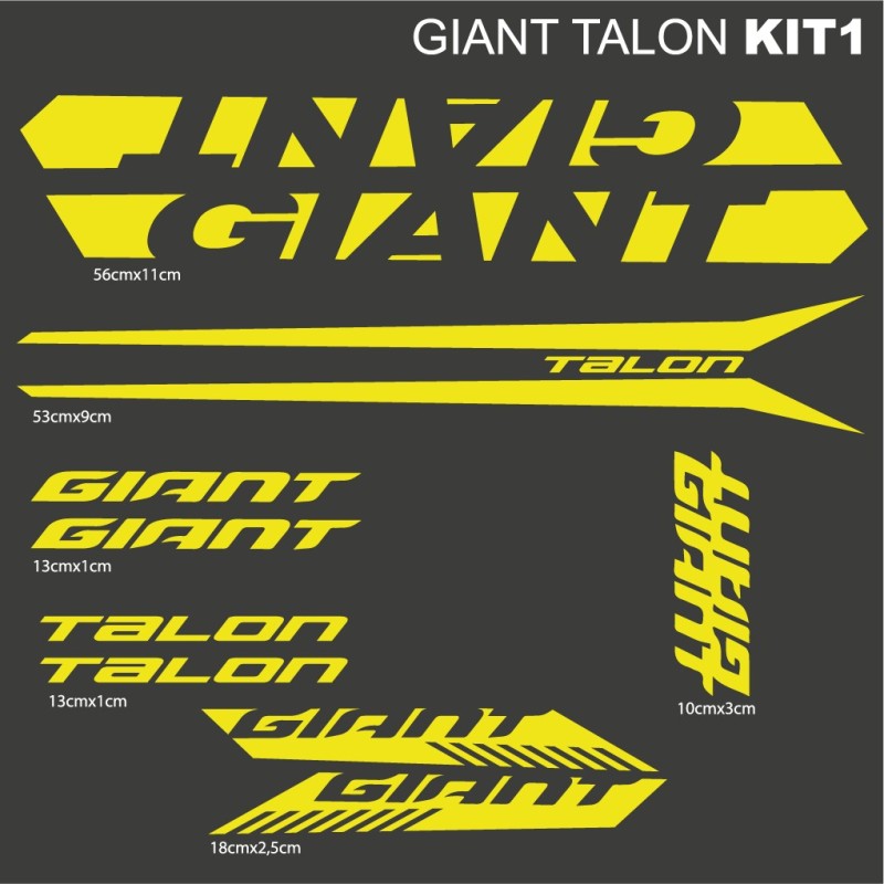 Parpadeo Viscoso Mediar Giant Talon kit1 pegatinas para bici, vinilos, calcas, pegatinas,  adhesivos, calcamonia, stickers, etiquetas.