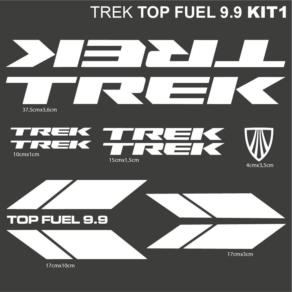 trek top fuel decals