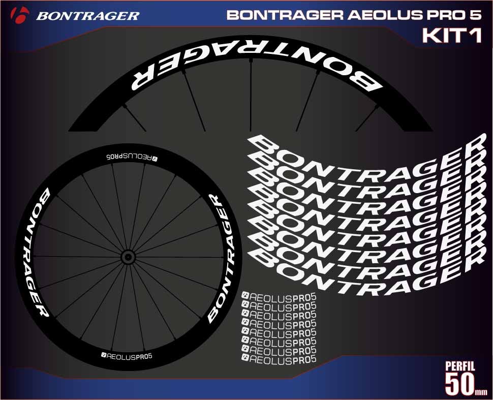 BONTRAGER AEOLUS PRO 5 KIT1 adesivos para bicicleta, vinis