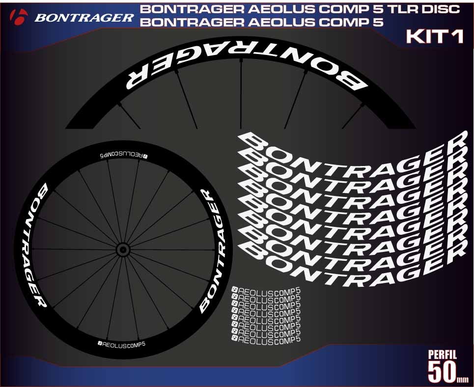 BONTRAGER AEOLUS COMP 5 KIT1 stickers for bike, vinyls, decals