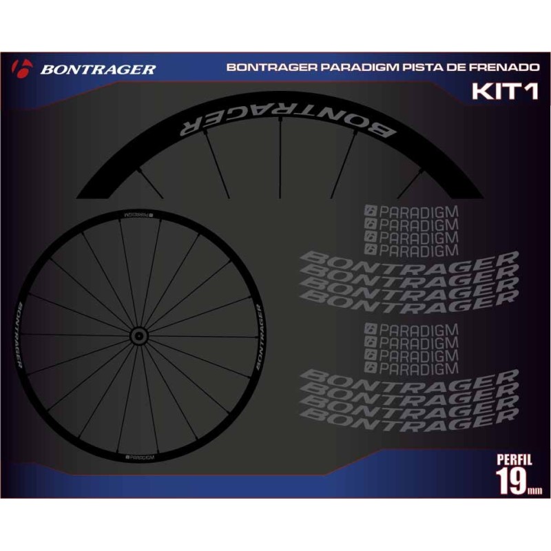 BONTRAGER PARADIGM PISTA DE FRENADO KIT1