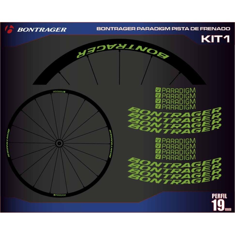 BONTRAGER PARADIGM PISTA DE FRENADO KIT1