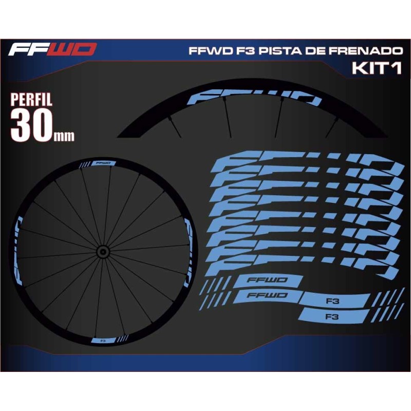 FAST FORWARD F3 PISTA DE FRENADO KIT1