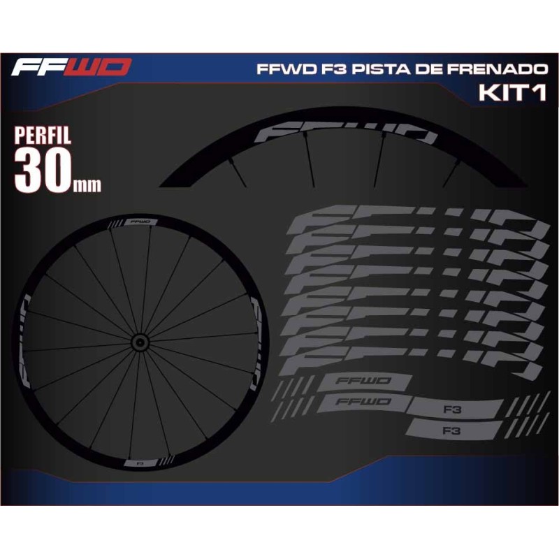 FAST FORWARD F3 PISTA DE FRENADO KIT1