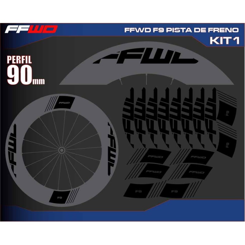 FAST FORWARD F9 PISTA DE FRENO KIT1