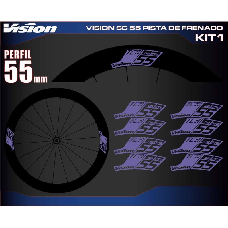VISION SL 55 PISTA DE FRENADO KIT1