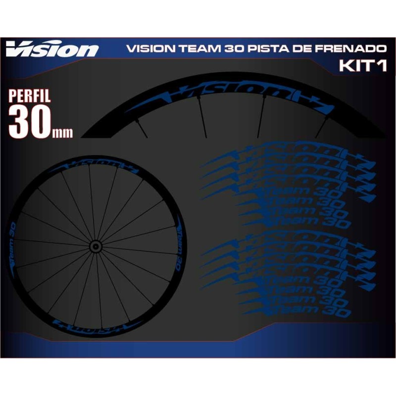 VISION TEAM 30 PISTA DE FRENADO KIT1