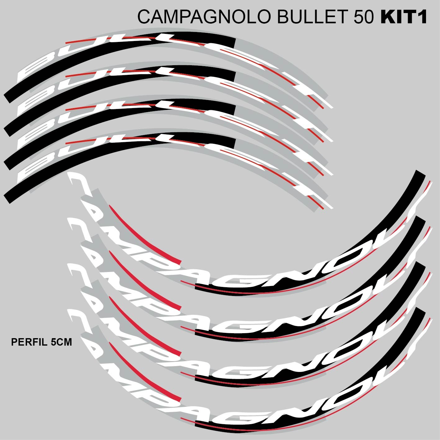 Campagnolo Bullet 50 stickers.