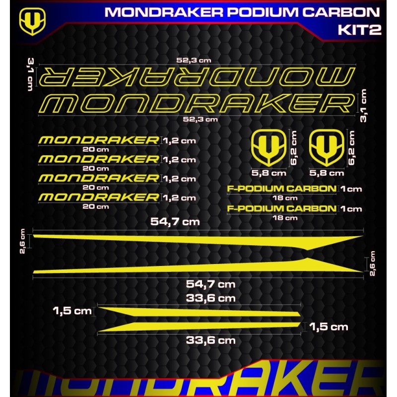 MONDRAKER PODIUM CARBON Kit2