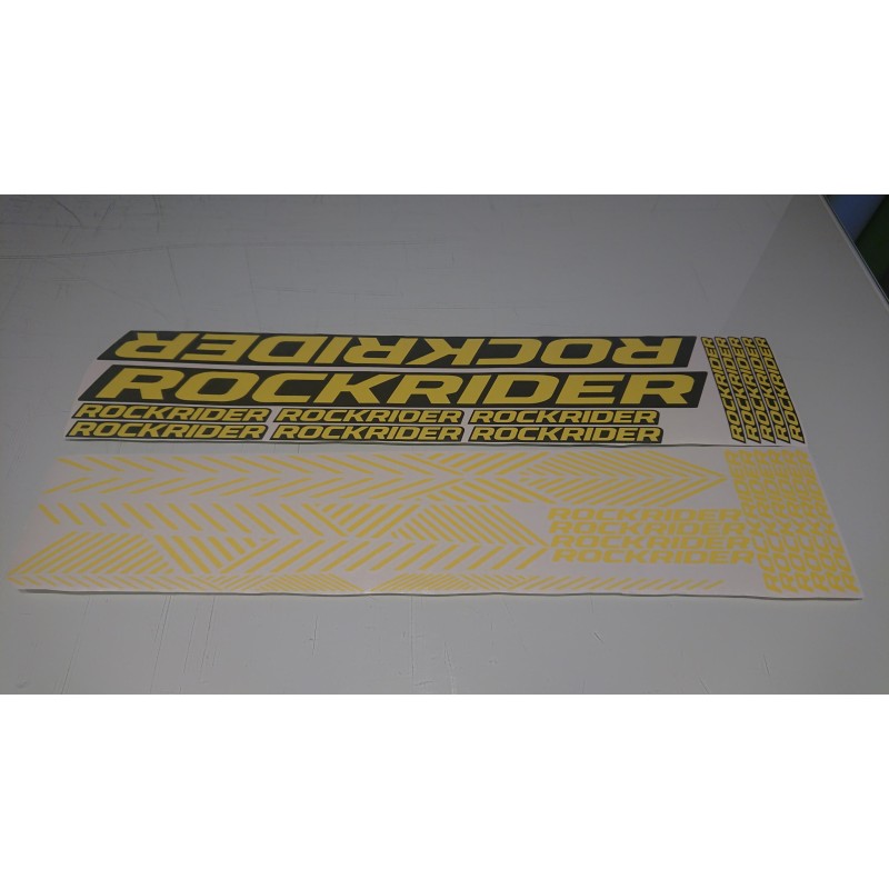 Autocollants Pour Cadre Vélo Rockrider - Vinyle Résistant UV Et Intempéries, Personnalisation Couleur, Facile à Poser - 6