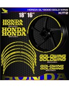 Adhesives, stickers, decals, stickers for HONDA GL1800D GOLDWING motorcycle rim edges, FREE SHIPPING