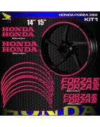 Adhesives, stickers, decals, stickers for HONDA FORZA 350 motorcycle rim edges, FREE SHIPPING