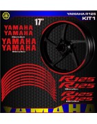 Klebstoffe, Aufkleber, Abziehbilder, Aufkleber für die Felgenkanten des Motorrads Yamaha R125, KOSTENLOSER VERSAND