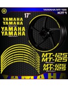 Adhesives, stickers, decals, stickers for YAMAHA MT-125 motorcycle rim edges, FREE SHIPPING