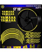 Adhesivos, pegatinas, calcas, stickers para filos de llantas de moto YAMAHA SCR900, ENVÍO GRATIS
