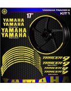 Adhesives, stickers, decals, stickers for motorcycle rim edges YAMAHA TRACER 9, FREE SHIPPING
