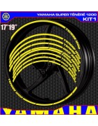Adhesives, stickers, decals, stickers for motorcycle rim edges YAMAHA SUPER TENERE 1200, FREE SHIPPING