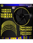 Adhesives, stickers, decals, stickers for motorcycle rim edges YAMAHA TMAX 560, FREE SHIPPING