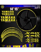 Adhesives, stickers, decals, stickers for motorcycle rim edges YAMAHA XMAX 300, FREE SHIPPING
