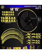 Adhesives, stickers, decals, stickers for motorcycle rim edges YAMAHA XMAX 125, FREE SHIPPING