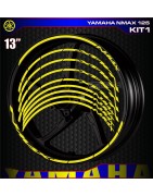 Adhesives, stickers, decals, stickers for motorcycle rim edges YAMAHA NMAX 125, FREE SHIPPING