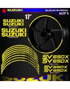 Adhesives, stickers, decals, stickers for SUZUKI SV650X motorcycle rim edges, FREE SHIPPING