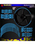 Adhesives, stickers, decals, stickers for SUZUKI SV650 motorcycle rim edges, FREE SHIPPING