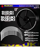 Adhesives, stickers, decals, stickers for SUZUKI HAYABUSA 1300 motorcycle rim edges, FREE SHIPPING