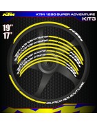 Adhesives, stickers, decals, stickers for motorcycle rim edges KTM 1290 SUPER ADVENTURE, FREE SHIPPING