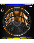Adhesives, stickers, decals, stickers for KTM 450 SMR motorcycle rim edges, FREE SHIPPING