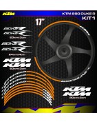 Adhesives, stickers, decals, stickers for motorcycle rim edges KTM 890 DUKE R, FREE SHIPPING