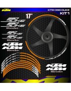 Adhesives, stickers, decals, stickers for motorcycle rim edges KTM 390 DUKE, FREE SHIPPING