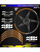 Adhesives, stickers, decals, stickers for motorcycle rim edges KTM 1290 SUPERDUKE RR, FREE SHIPPING