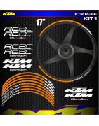 Adhesives, stickers, decals, stickers for motorcycle rim edges KTM RC 8C, FREE SHIPPING