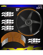 Adhesives, stickers, decals, stickers for KTM motorcycle rim edges, FREE SHIPPING