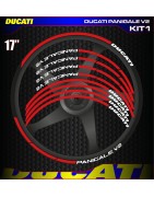 Adhesives, stickers, decals, stickers for DUCATI PANIGALE V2 motorcycle rim edges, FREE SHIPPING