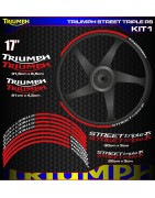 Adhesives, stickers, decals, stickers for TRIUMPH STREET TRIPLE RS motorcycle rim edges, FREE SHIPPING