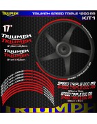 Adhesives, stickers, decals, stickers for motorcycle rim edges TRIUMPH SPEED TRIPLE 1200 RR, FREE SHIPPING