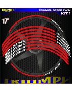 Adhesives, stickers, decals, stickers for TRIUMPH SPEED TWIN motorcycle rim edges, FREE SHIPPING