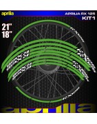Adhesives, stickers, decals, stickers for motorcycle rim edges APRILIA RX 125, FREE SHIPPING.