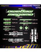 adhesives, stickers, decals, stickers for Megamo Track bikes, FREE SHIPPING