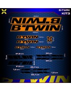 adhesives, stickers, decals, stickers for B'Twin bikes, FREE SHIPPING