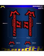adhesives, stickers, decals, stickers for Bomber Z1 suspensions, FREE SHIPPING
