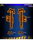 adhesives, stickers, decals, stickers for Bomber DJ suspensions, FREE SHIPPING