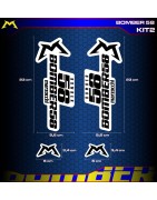 adhesives, stickers, decals, stickers for Bomber 58 suspensions, FREE SHIPPING
